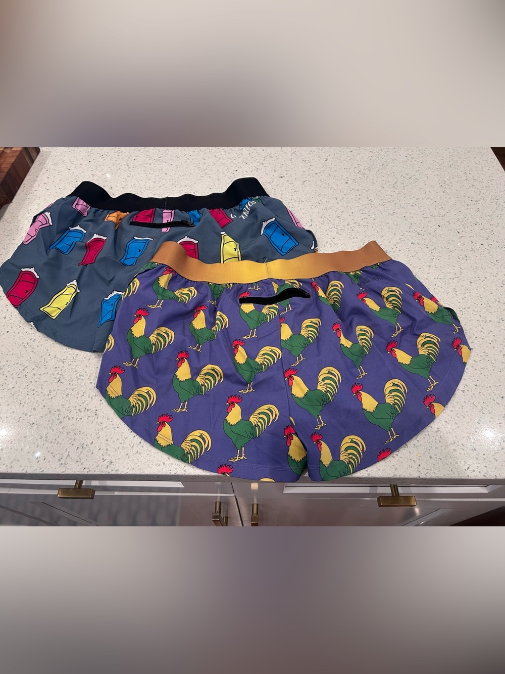 2 Women’s ChicknLeg Running Printed Shorts